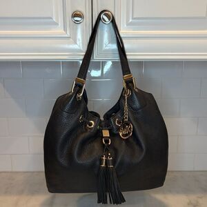 Michael Kors Purse Leather Handbag Camden Large Pebbled Hobo Pocketbook Bag
